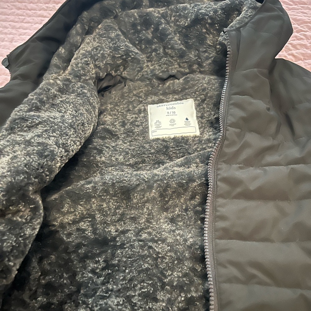 Black Abercrombie warm jacket kids